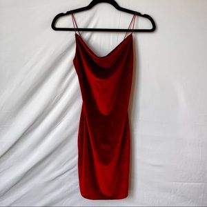 FashionNova - Wine Velvet Dress